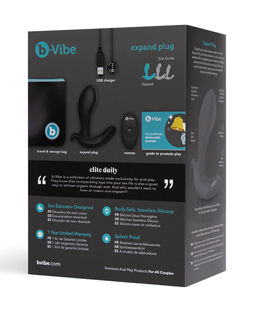 B-Vibe Expand Plug - Black