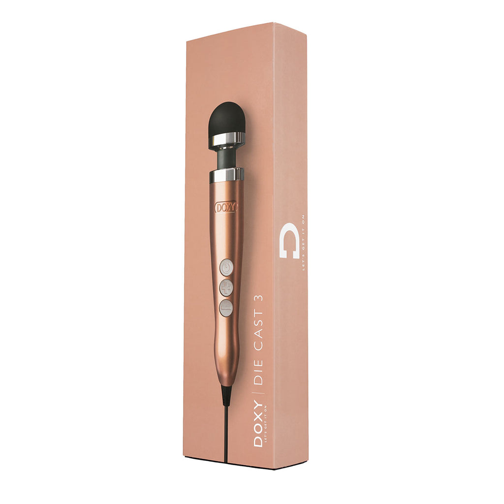 Doxy Number 3 Die Cast Massager - Rose Gold - Casual Toys