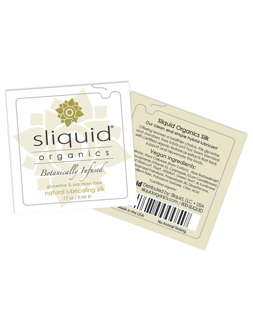 Sliquid Organics Silk Lubricant - .17 Oz Pillow - Casual Toys