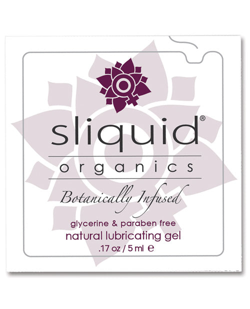 Sliquid Organics Natural Lubricating Gel - .17 Oz Pillow - Casual Toys