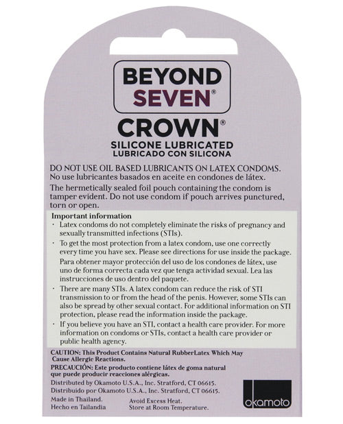 Crown Lubricated Condoms - Casual Toys