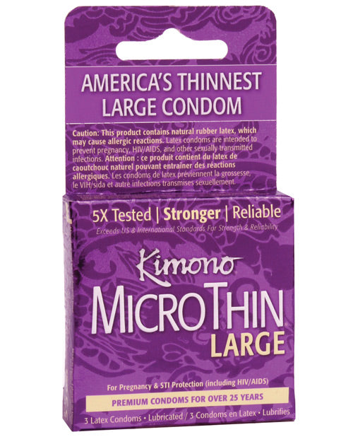 Kimono Micro Thin Large Condom - Casual Toys