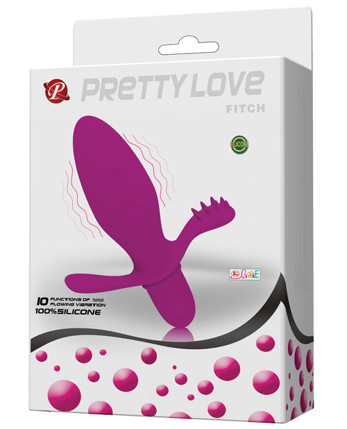 Pretty Love Fitch Anal Vibrator - Fuchsia - Casual Toys