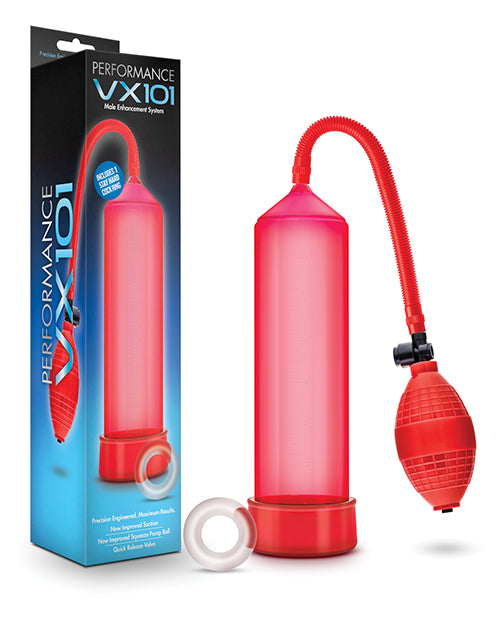 Blush Performance Vx101 Male Enhancement Pump - Red - Casual Toys