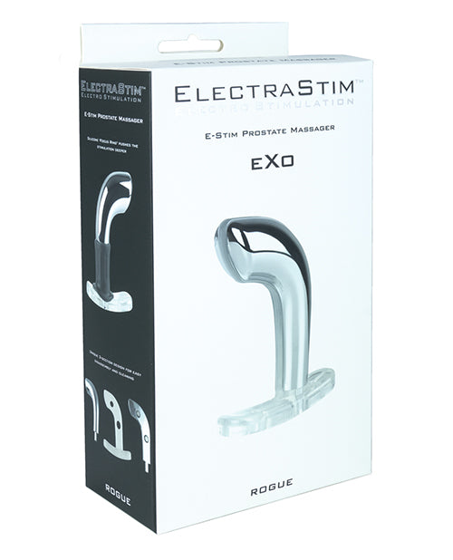 Electrastim Exo Rogue Prostate Massager - Silver - Casual Toys