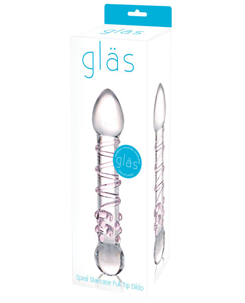 Glas Spiral Staircase Full Tip Glass Dildo - Casual Toys