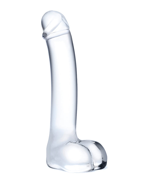 Glas 7" Realistic Curved Glass G-spot Dildo - Casual Toys