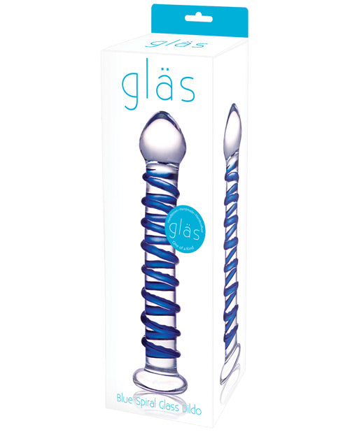 Glas Spiral Glass Dildo - Blue - Casual Toys