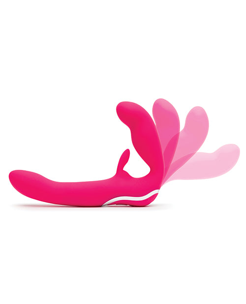Happy Rabbit Strapless Strap On Rabbit Vibe - Pink - Casual Toys