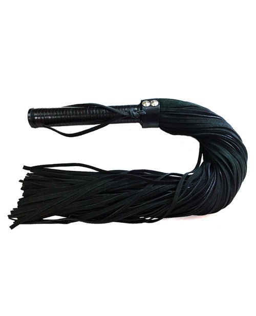 Rouge Suede Flogger W-leather Handle - Black - Casual Toys