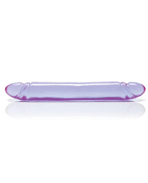 12" Reflective Gel Smooth Double Dong - Lavender - Casual Toys