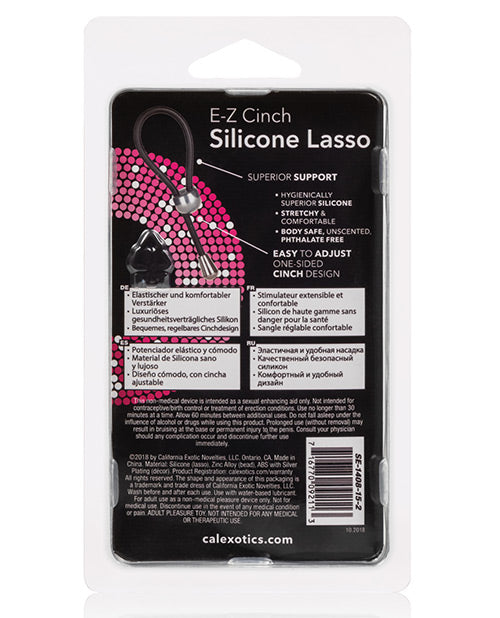 E-z Cinch Silicone Lasso - Black - Casual Toys