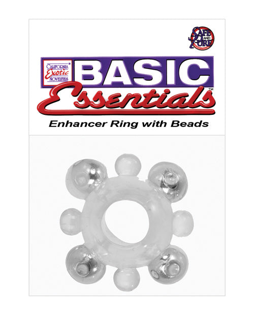 Basic Essentials Enhancer Ring W-beads - Clear - Casual Toys