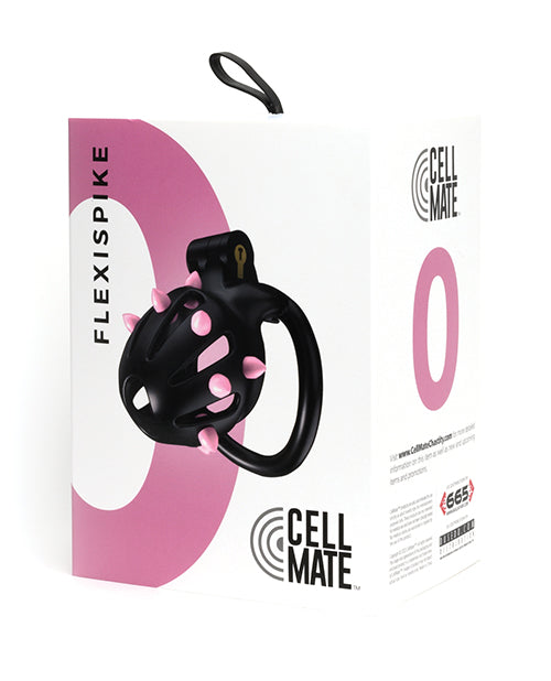 Sport Fucker Cellmate FlexiSpike Chastity Cage - Black/Pink