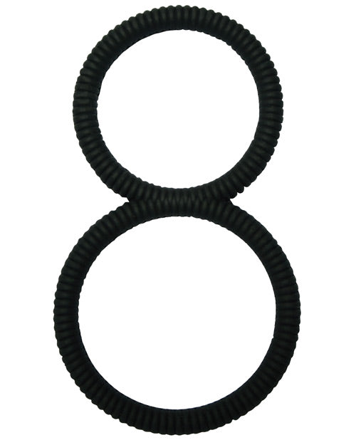 Malesation Figure 8 Cock Ring - Black - Casual Toys