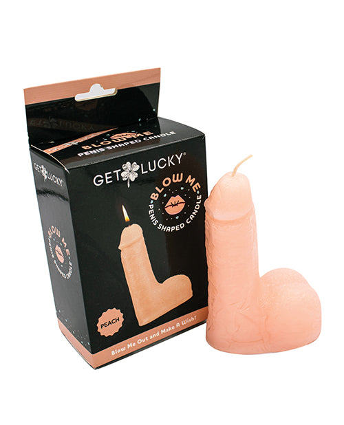 Get Lucky 5" Blow Me Penis Candle - Peach - Casual Toys