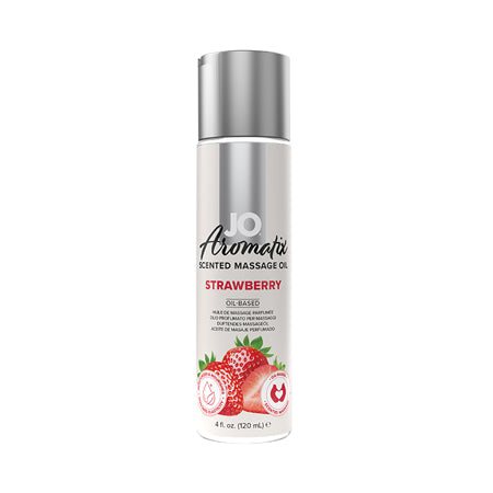 JO Aromatix Strawberry Massage Oil 4 oz. - Casual Toys