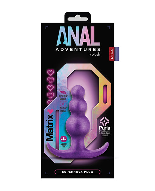 Blush Anal Adventures Matrix Supernova Plug - Purple