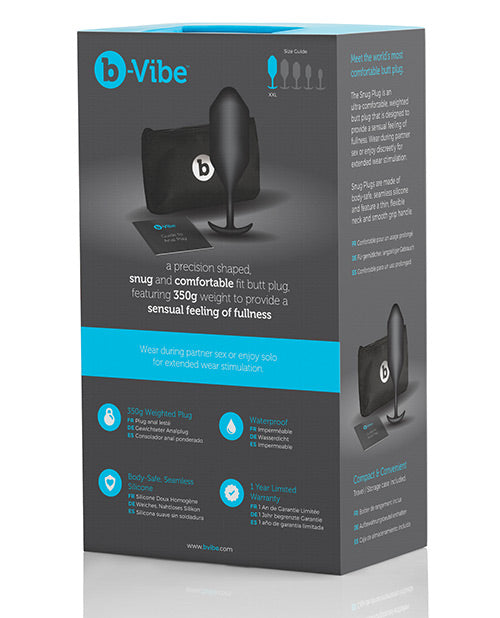 B-vibe Weighted Snug Plug 5 - 350 G