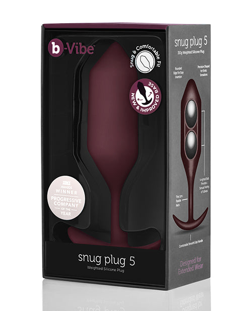 B-vibe Weighted Snug Plug 5 - 350 G