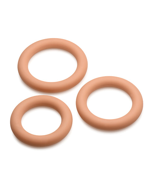 Curve Toys Jock Silicone Cock Ring Set of 3 - Medium