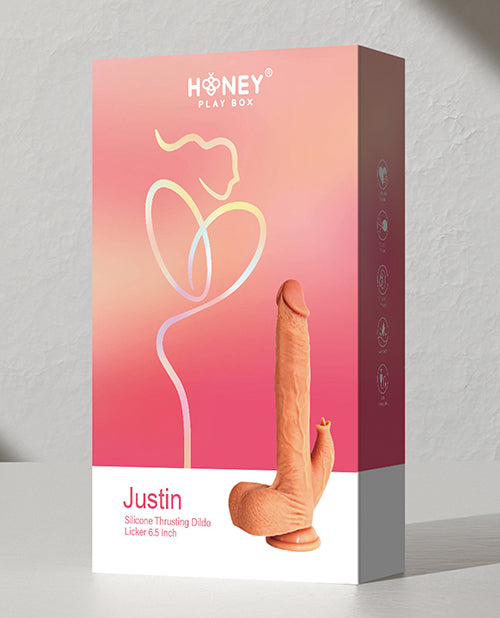 Justin 6.5" Silicone Thrusting Dildo Licker