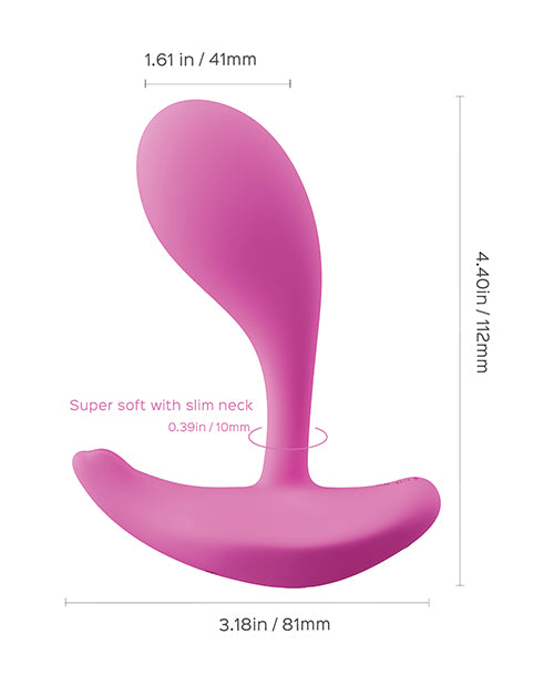 Oly App-enabled Wearable Clit & G Spot Vibrator - Pink