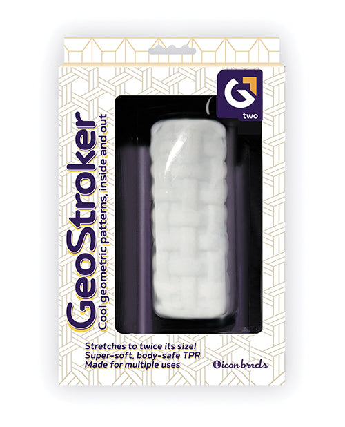 GeoStroker Two 5" Ultra-Soft TPR Stroker - White