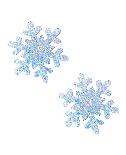 Neva Nude Glitter Snowflake Pasties - O/s