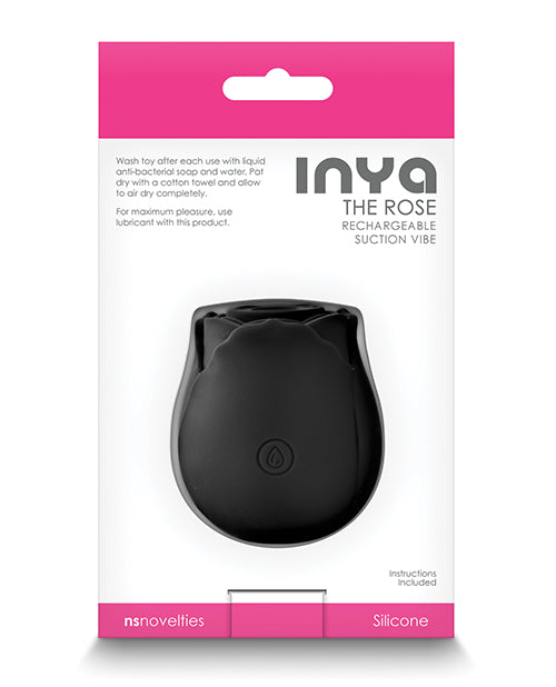 Inya The Rose Rechargeable Suction Vibe - Black