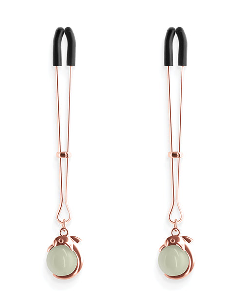 Bound Nipple Clamps - Rose Gold