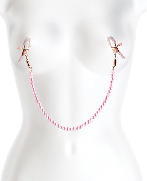 Bound Nipple Clamps - Pink