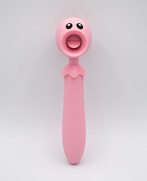 Natalie's Toy Box Lick N' Stick Clit Flicker & G-spot Vibe - Pink
