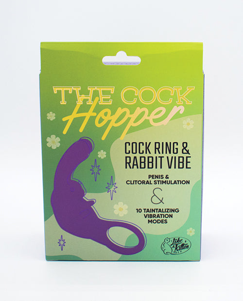 Natalie's Toy Box The Cock Hopper Cock Ring & Bullet Vibrator - Purple