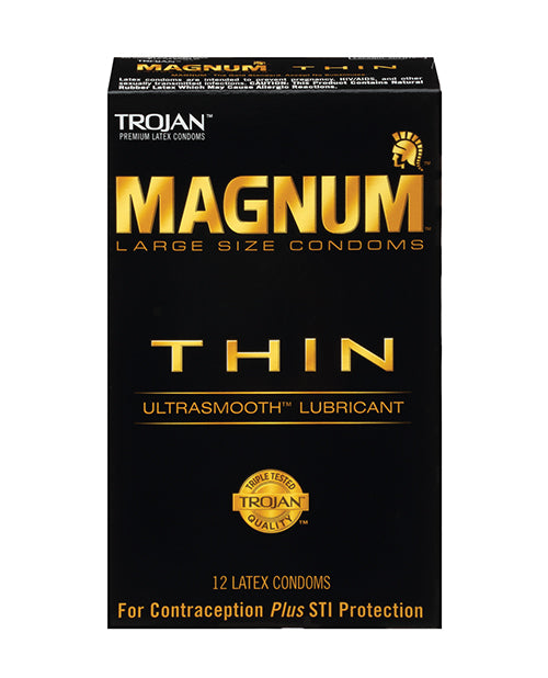 Trojan Magnum Thin Condom - Pack of 12