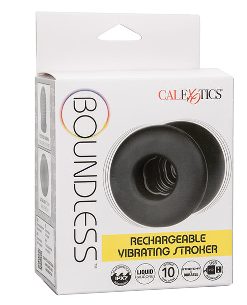 Boundless Rechargeable Vibrating Stroker - Black