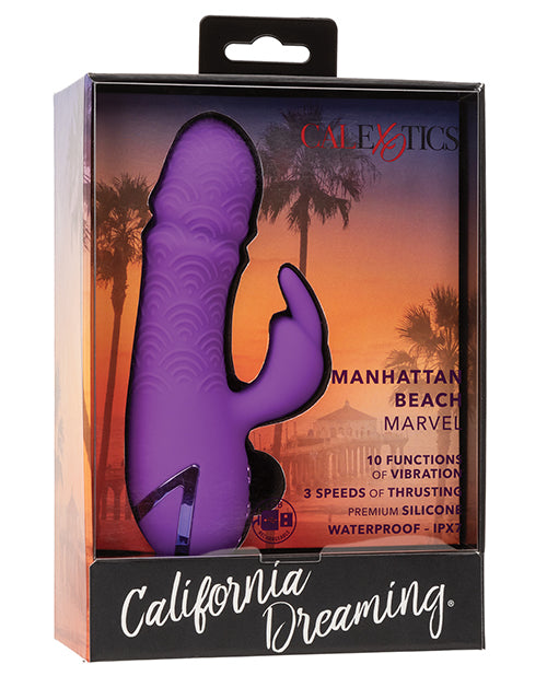 California Dreaming Manhattan Beach Marvel Dual Stimulation Vibe - Purple