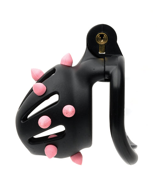 Sport Fucker Cellmate FlexiSpike Chastity Cage - Black/Pink