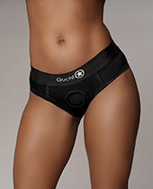 Shots Ouch Vibrating Strap On High-cut Brief - Black