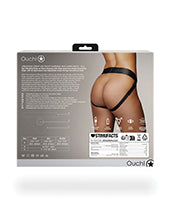 Shots Ouch Vibrating Strap On Panty Harness W/open Back - Black