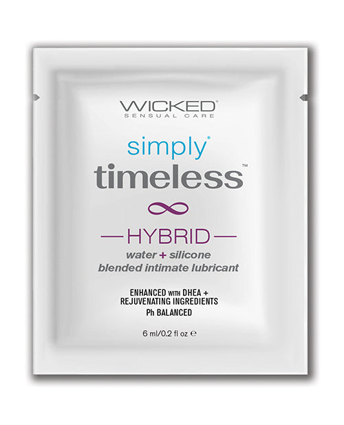 Wicked Sensual Care Simply Timeless Hybrid Water & Silicone Lubricant - oz