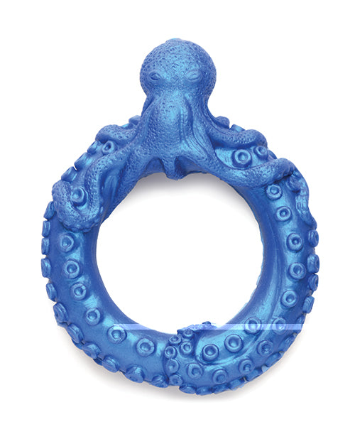Creature Cocks Poseidon's Octo Silicone Cock Ring - Blue