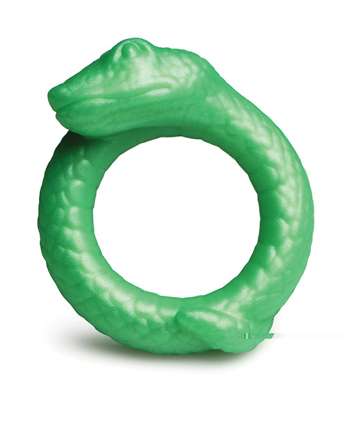 Creature Cocks Serpentine Silicone Cock Ring - Green