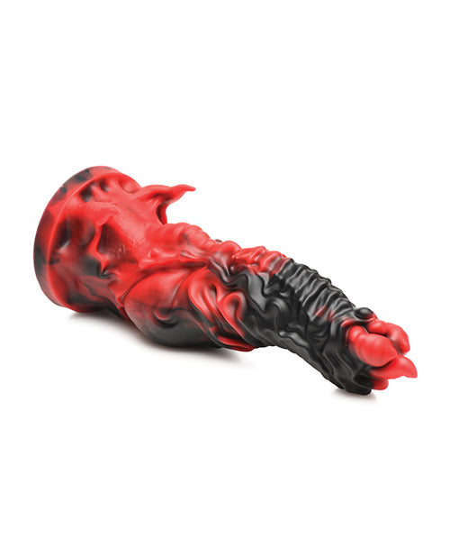 Creature Cocks Mephisto Silicone Dildo - Black/Red