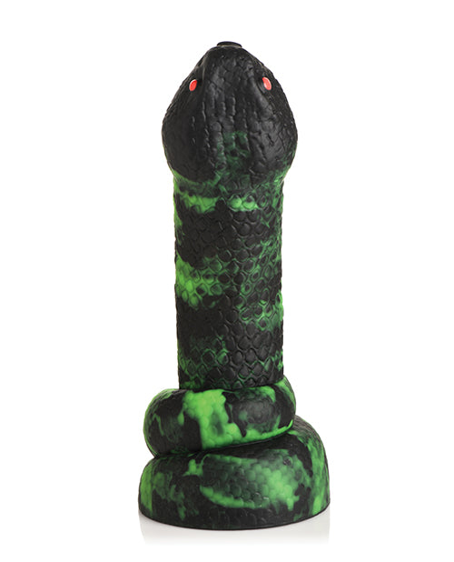 Creature Cocks Python Silicone Dildo - Black/Green