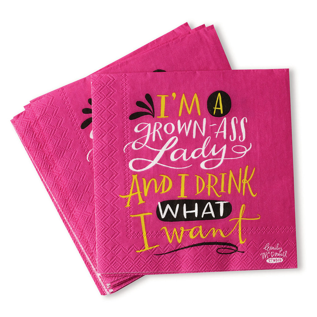 I'm A Grown Ass Lady Napkins - Casual Toys
