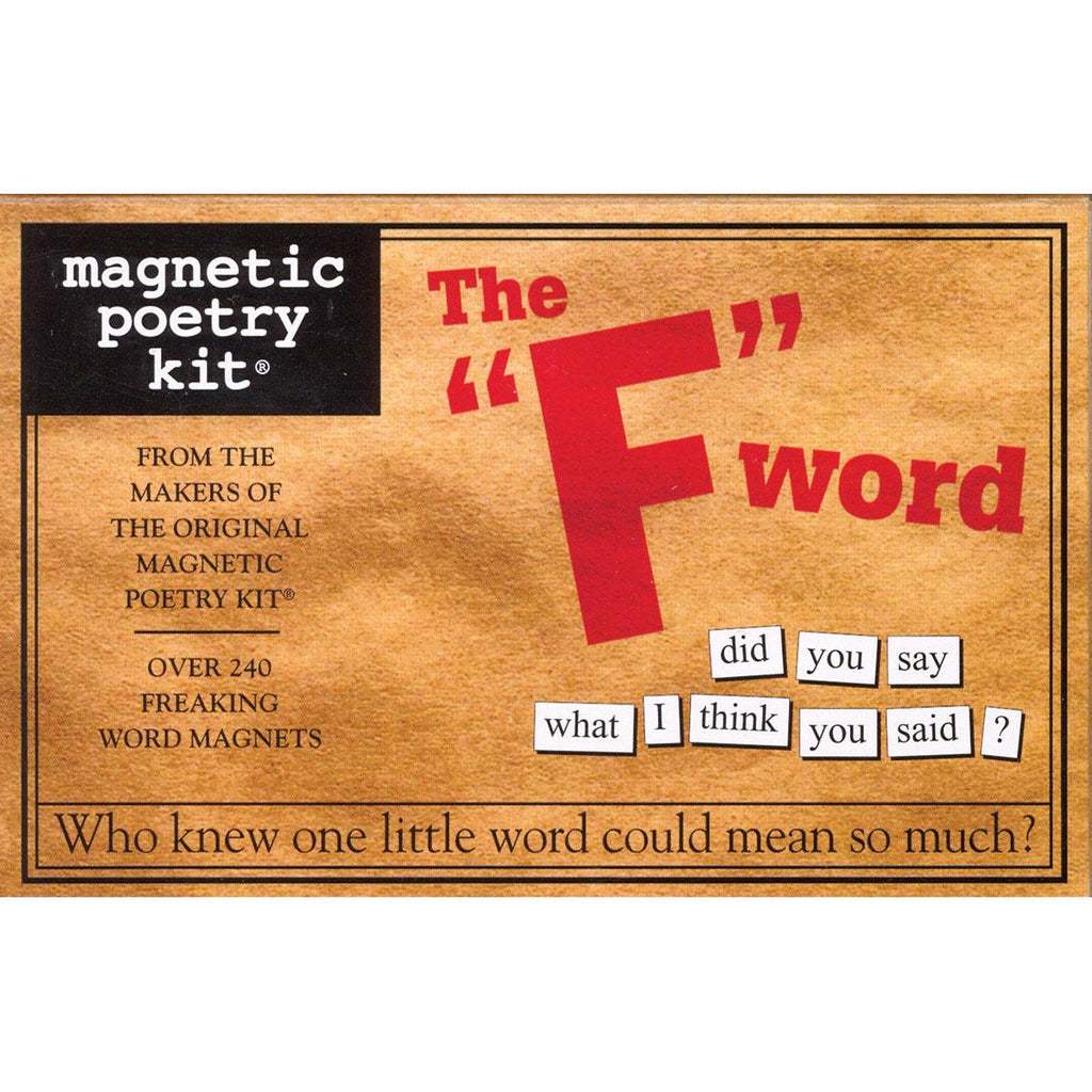 Magnetic Poetry Kit: The "F" Word - Casual Toys