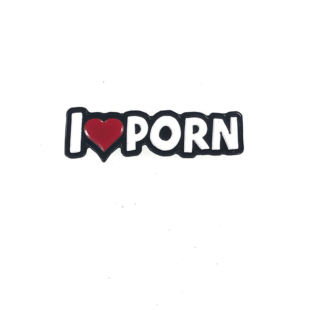 Geeky & Kinky I Heart Porn Pin - Casual Toys