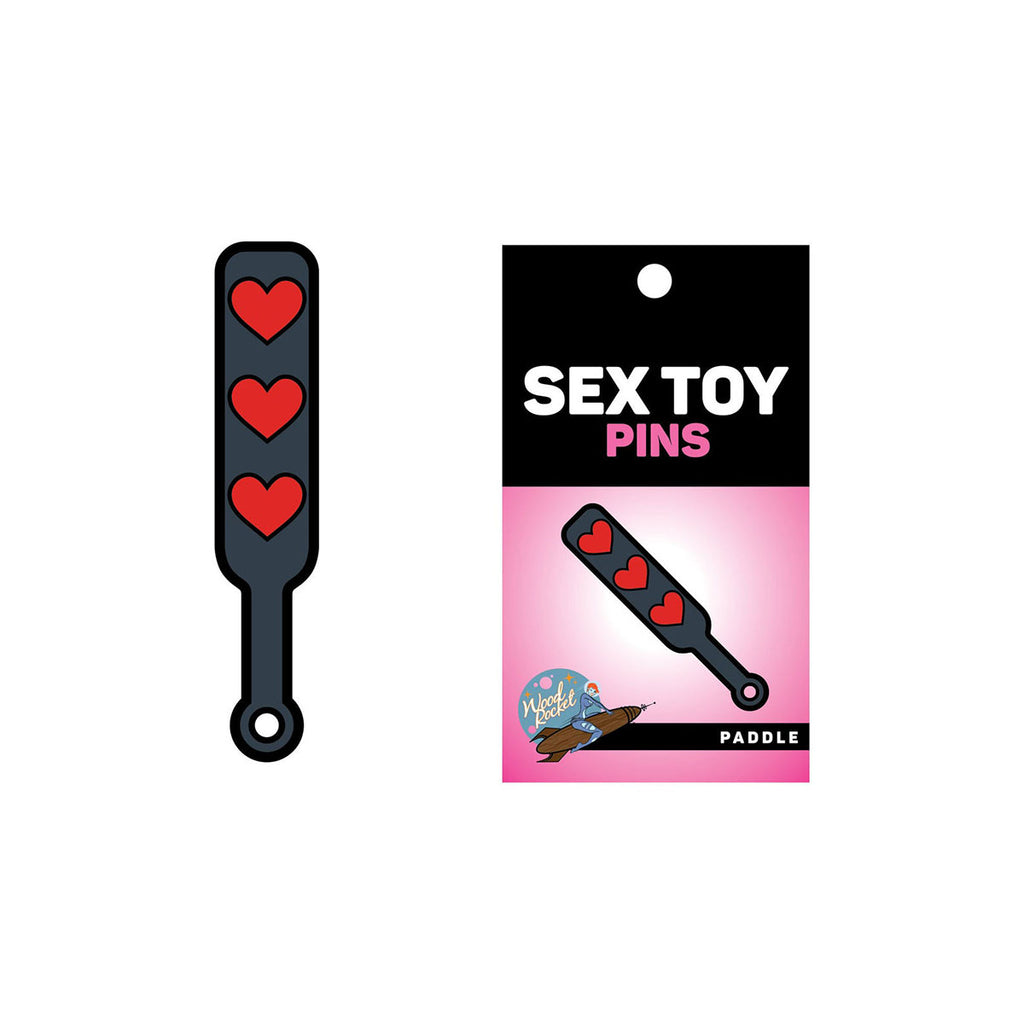 WoodRocket Red Heart Paddle Pin - Casual Toys