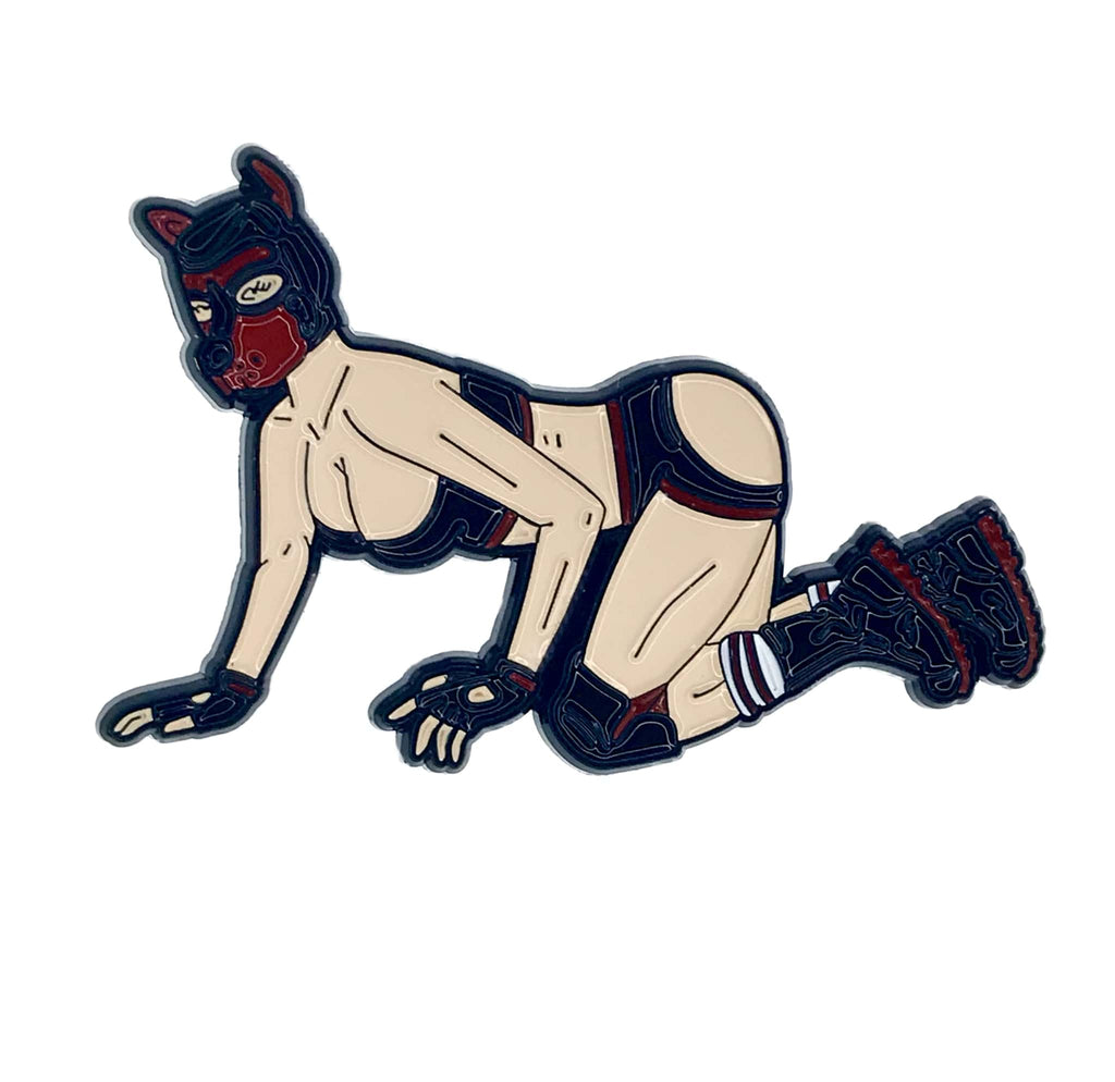 Geeky & Kinky Pup Girl Pin - Casual Toys